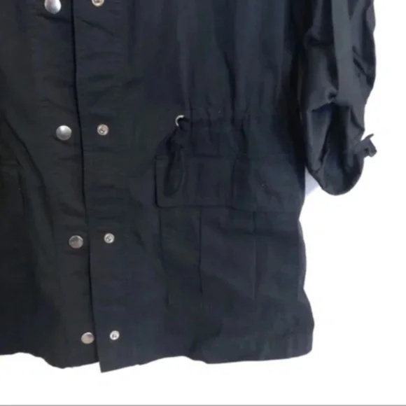 Navy Embroidered Utility Jacket - Picture 2 of 8